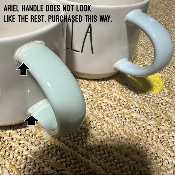 Rae Dunn Artisan Collection Disney Princess Silhouette Mugs Set of 3 READ NWOT - Picture 3 of 7